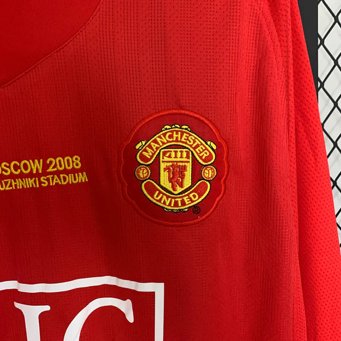 Manchester United 2007-2008 Home Kit Long Sleeve