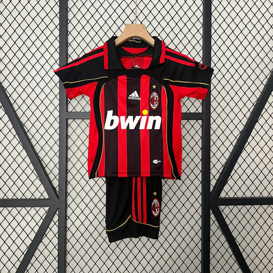 AC Milan Retro 06/07 Home Jersey Kids Size