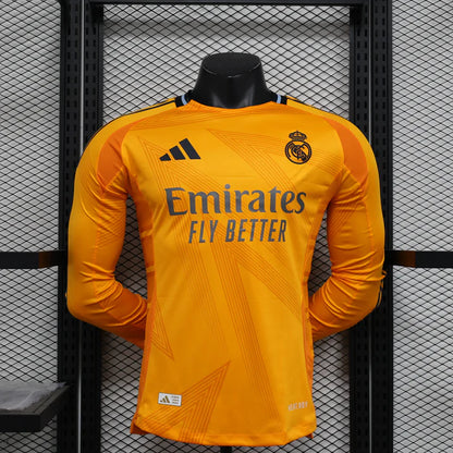 Real Madrid 24-25 Away Kit Long Sleeve