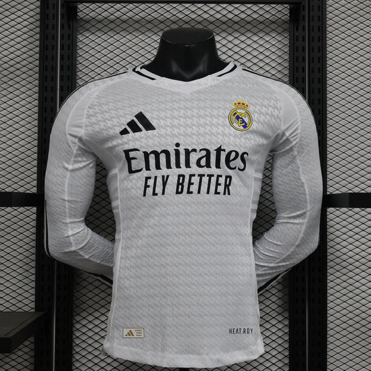 Real Madrid 24-25 Home Kit Long Sleeve