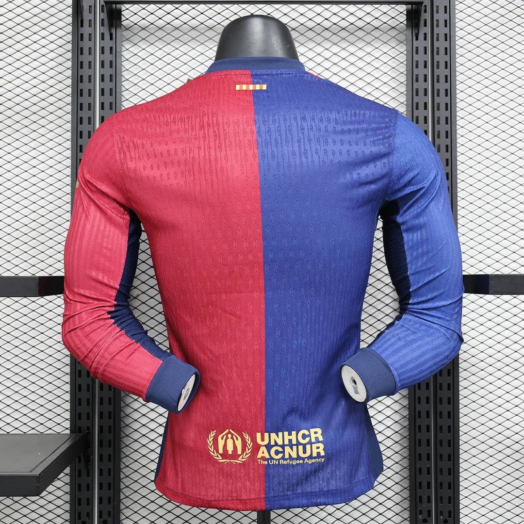 24/25 Barcelona Long Sleeve Home Kit