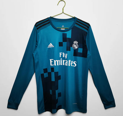 Real Madrid 2017-2018 Long Sleeve Away Kit