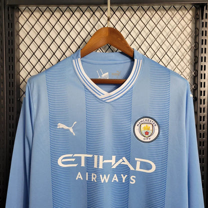 23/24 Manchester City Long Sleeve Home Kit