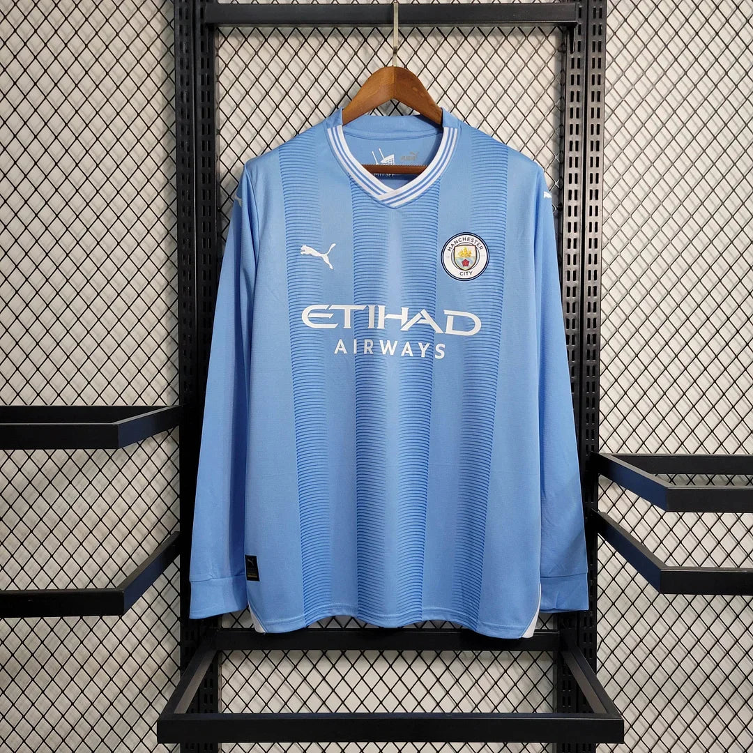 23/24 Manchester City Long Sleeve Home Kit