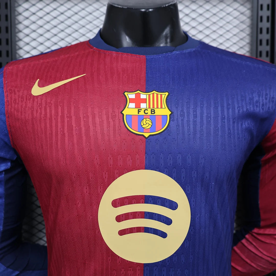 24/25 Barcelona Long Sleeve Home Kit