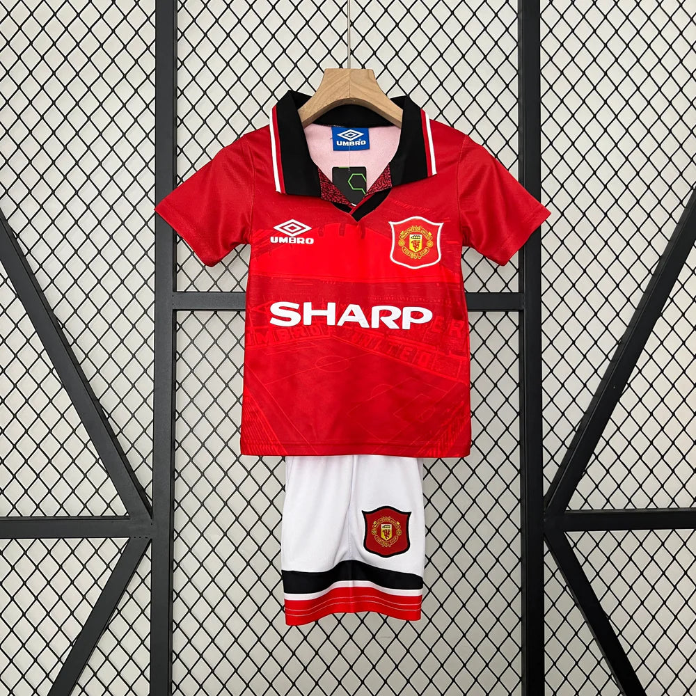 Manchester United Retro 94/96 Home Jersey Kids Size