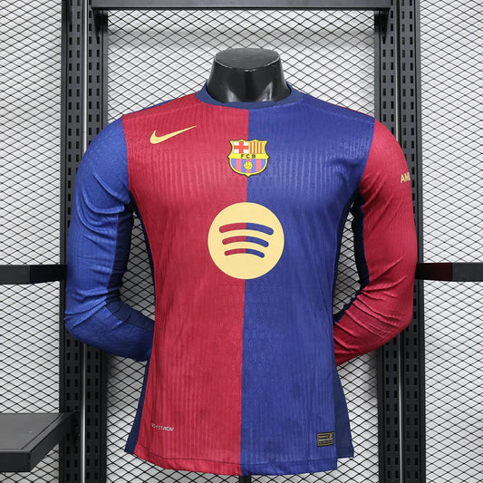 24/25 Barcelona Long Sleeve Home Kit