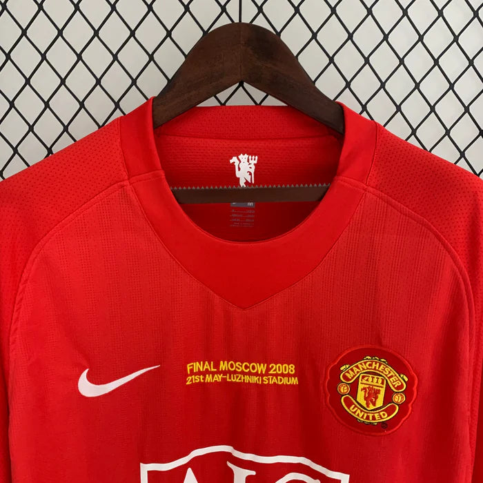 Manchester United 2007-2008 Home Kit Long Sleeve