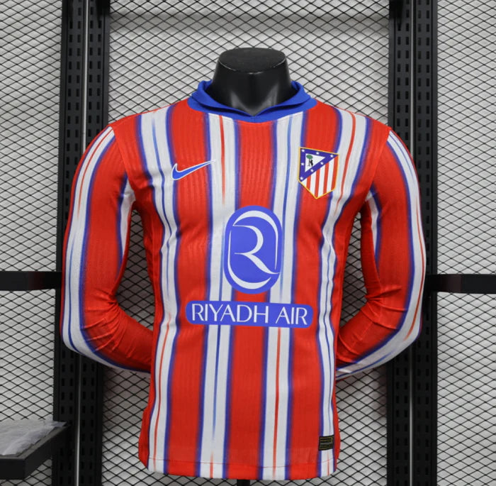 Atletico Madrid 24-25 Home Kit Long Sleeve