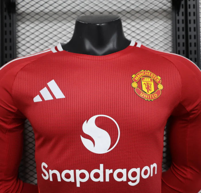 Machester United 24-25 Home Kit Long Sleeve