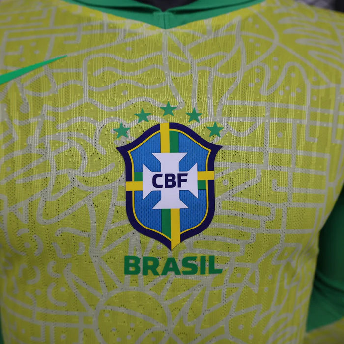 Brazil 24-25 Home Kit Long Sleeve