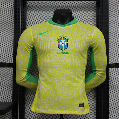 Brazil 24-25 Home Kit Long Sleeve