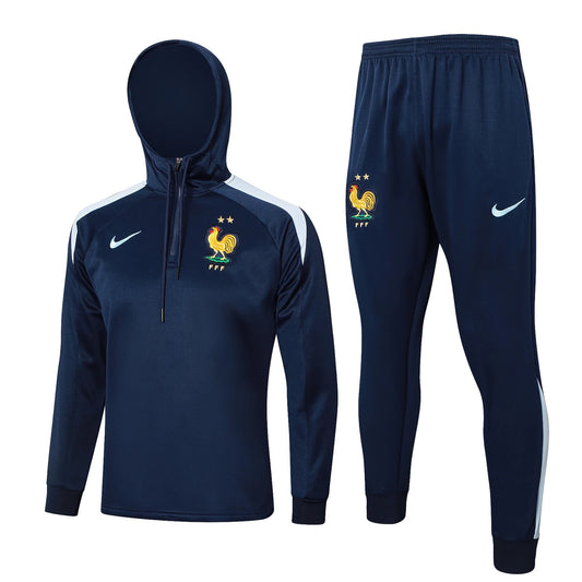 France Dark Blue and Gold Tracksuit