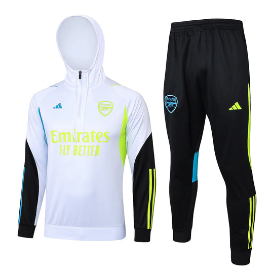 Arsenal FC Black and White x Lime Green Tracksuit