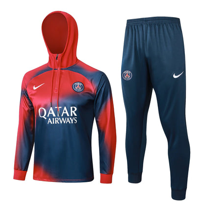 PSG Paris Saint Germain Dark Blue and Red Tracksuit II