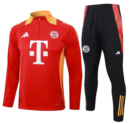 Bayern Munchen Black and Red Tracksuit