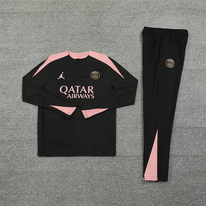 PSG Paris Saint Germain Black and Pink Tracksuit