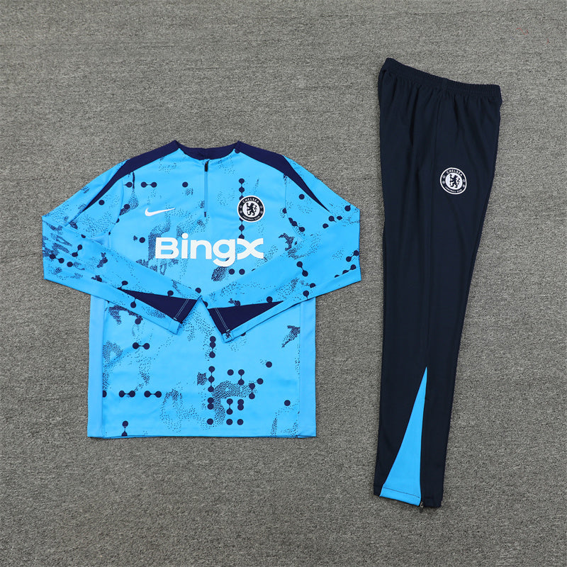 Chelsea Dark Blue and Light Blue Tracksuit