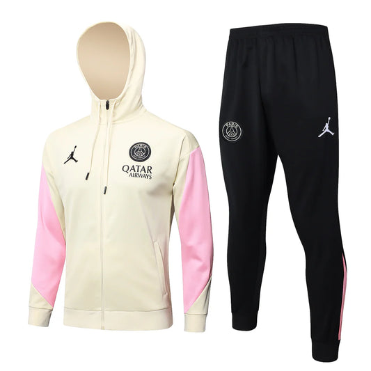 PSG Paris Saint Germain Black and Light Yellow Tracksuit