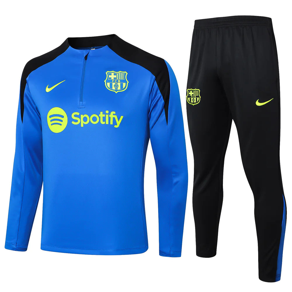 FC Barcelona Black and Blue Tracksuit