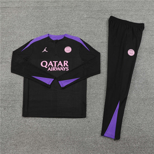 PSG Paris Saint Germain Black and Purple Tracksuit