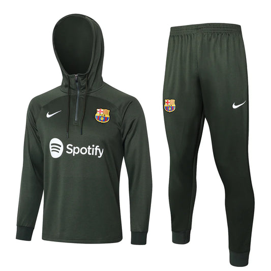 FC Barcelona Military Green Tracksuit