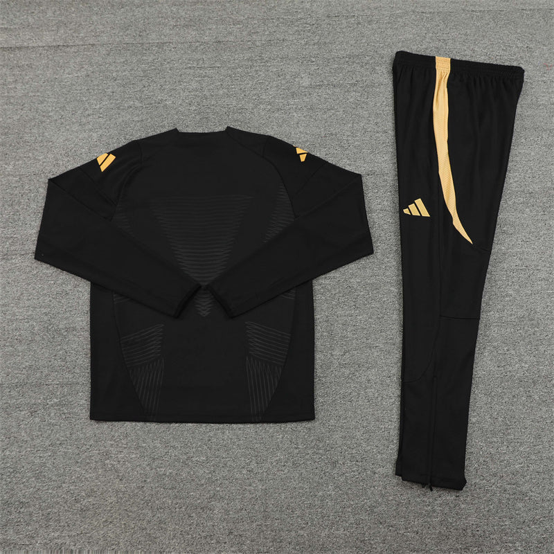 Real Madrid Black and Gold Tracksuit