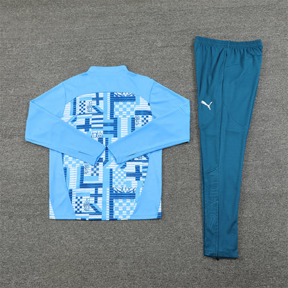 Olympique de Marseille Blue and Light Blue Tracksuit