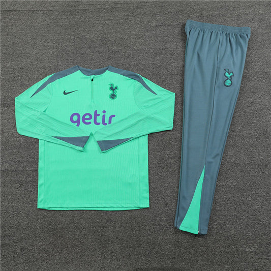 Tottenham Grey and Green Tracksuit