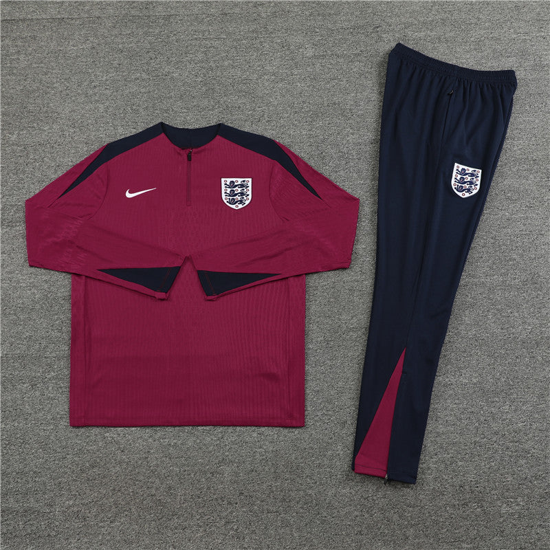 England Dark Blue and Dark Red Tracksuit