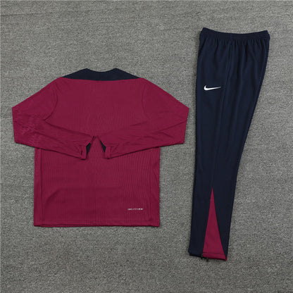 England Dark Blue and Dark Red Tracksuit