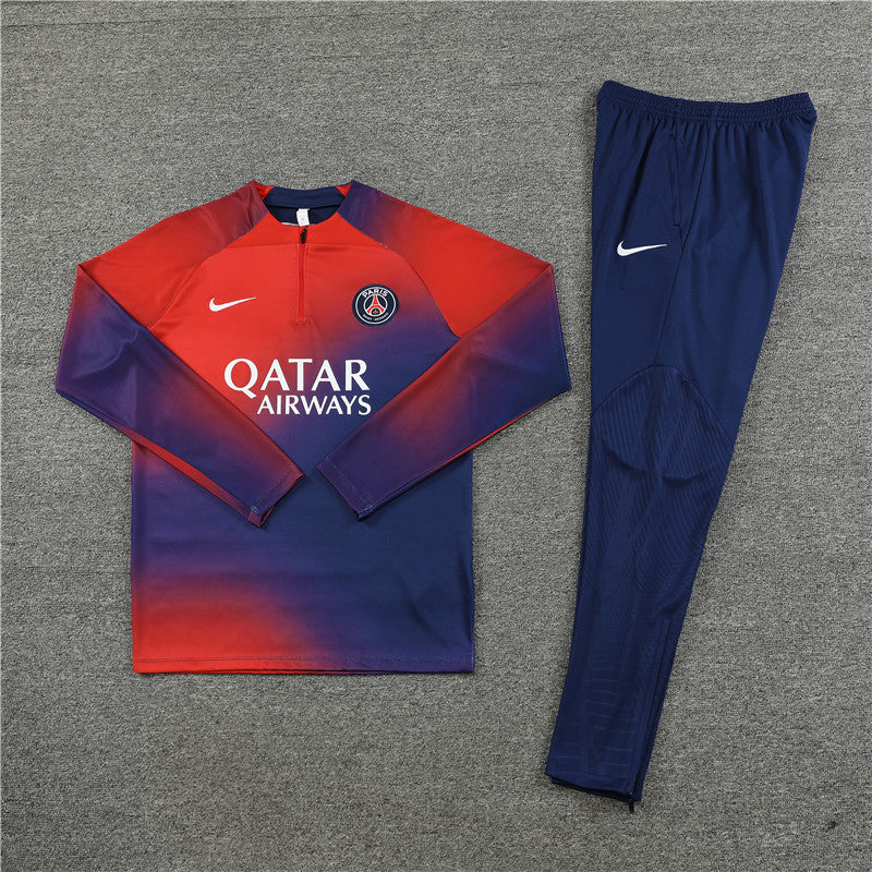 PSG Paris Saint Germain Dark Blue and Red Tracksuit III