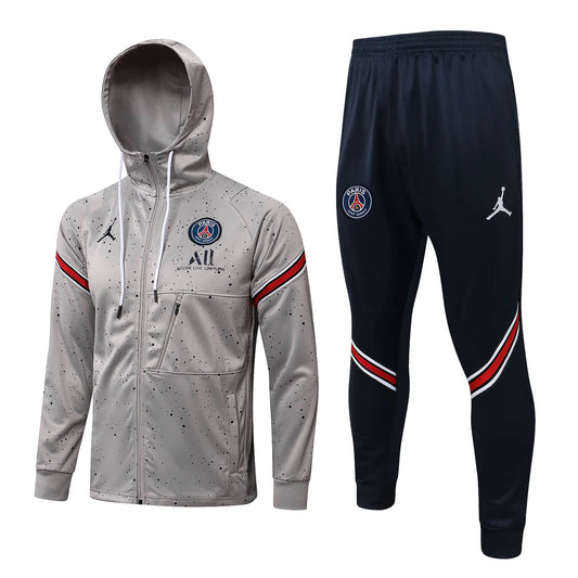 PSG Paris Saint Germain Dark Blue and Grey Tracksuit