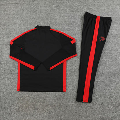 PSG Paris Saint Germain Black and Red Tracksuit