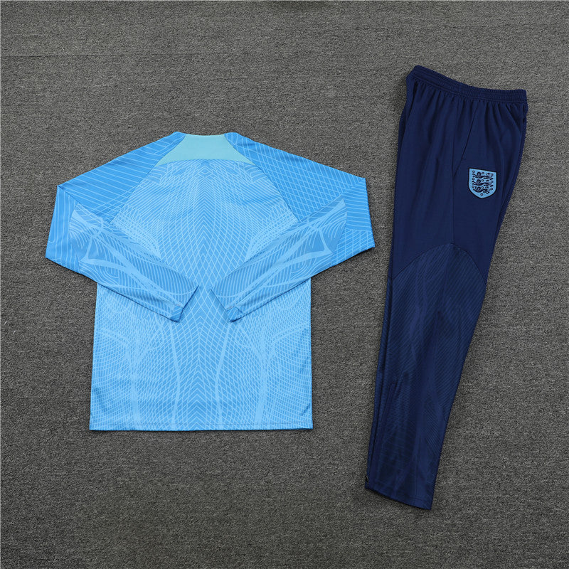 England Dark Blue and Blue Tracksuit