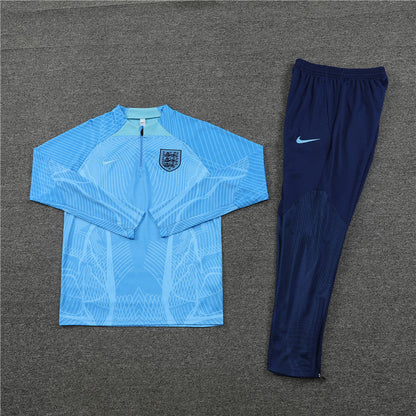 England Dark Blue and Blue Tracksuit