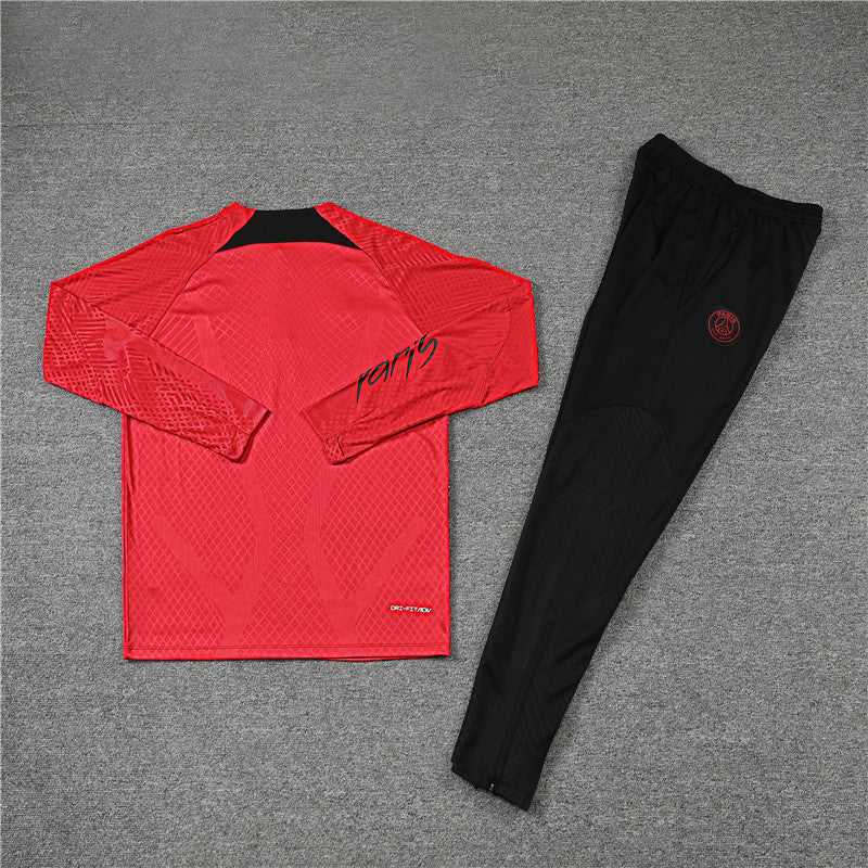 PSG Paris Saint Germain Black and Red Tracksuit II