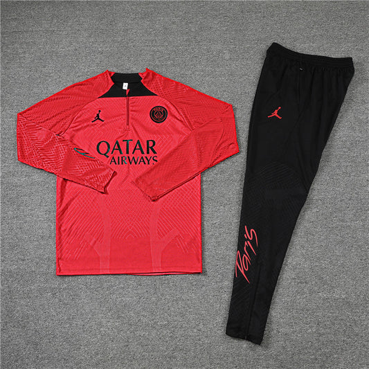 PSG Paris Saint Germain Black and Red Tracksuit II