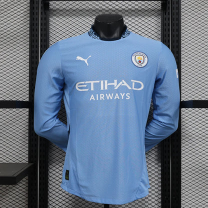 Manchester City 24-25 Home Kit Long Sleeve