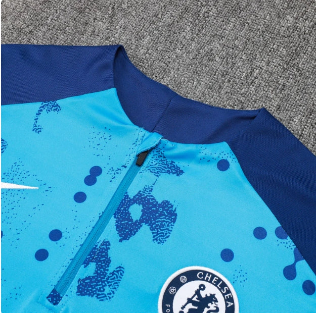 Chelsea Dark Blue and Light Blue Tracksuit