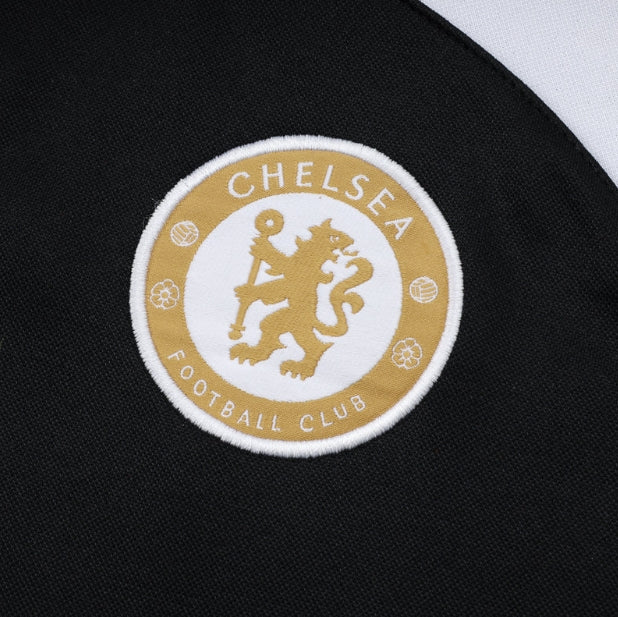 Chelsea FC White and Black x Gold Tracksuit