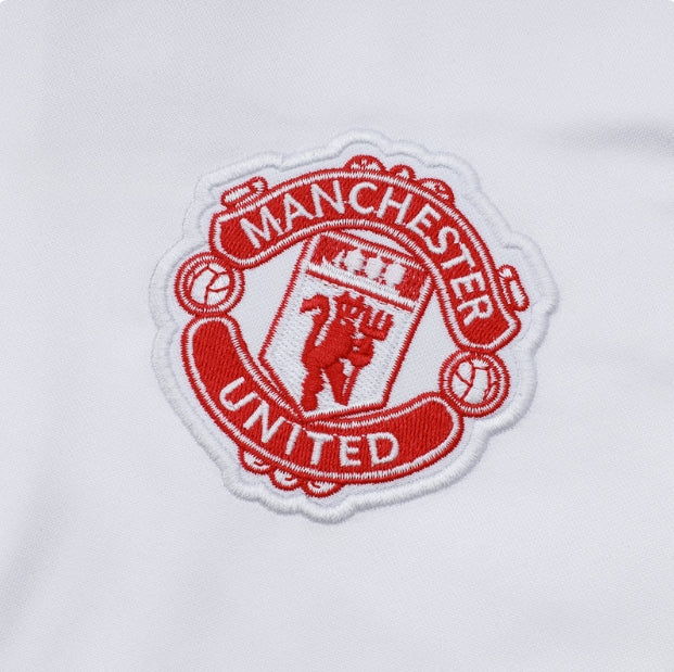 Manchester United White and Black Tracksuit