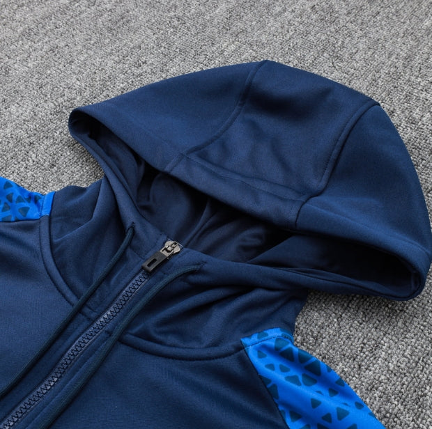 Olympique de Marseille Dark Blue and Gold Tracksuit