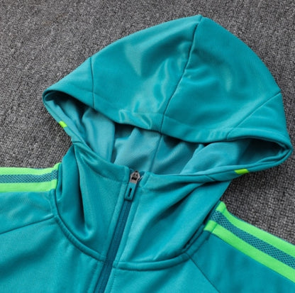 Juventus Turquoise and Dark Blue Tracksuit