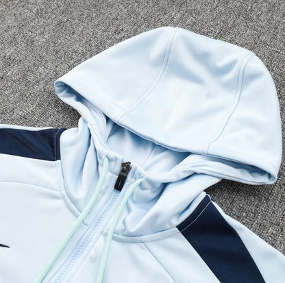 France 2024 White and Blue Tracksuit