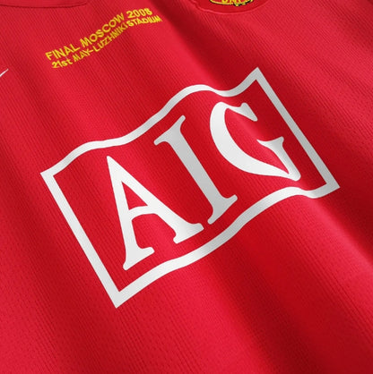 Manchester United 2007-2008 Home Kit Long Sleeve