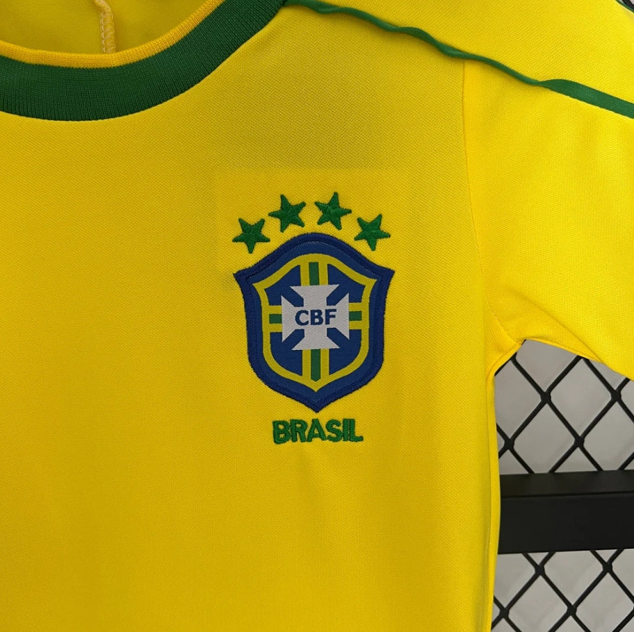 Brazil 1988 Home Jersey Kids Size