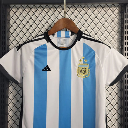 Argentina 2022 World Cup Home Jersey Kids Size