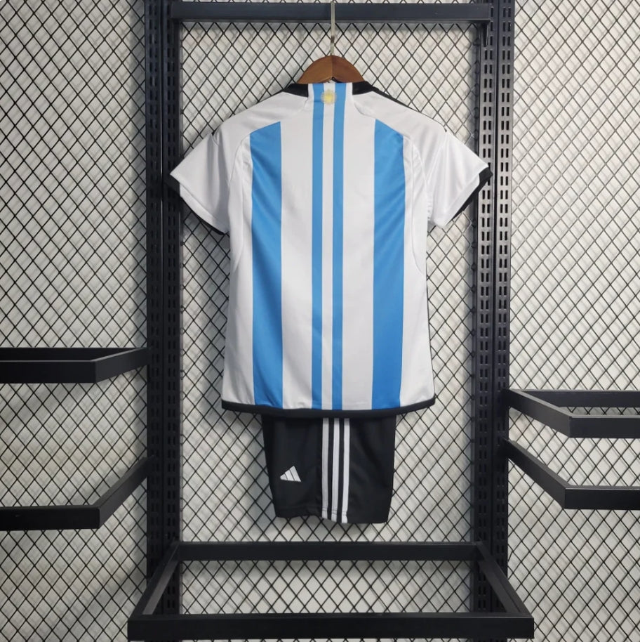 Argentina 2022 World Cup Home Jersey Kids Size