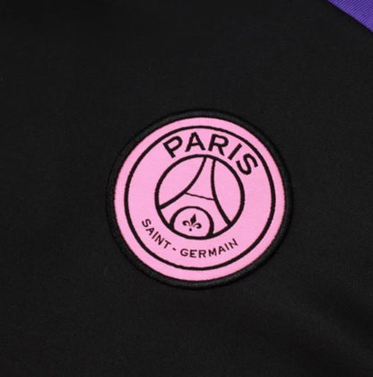 PSG Paris Saint Germain Black and Purple Tracksuit